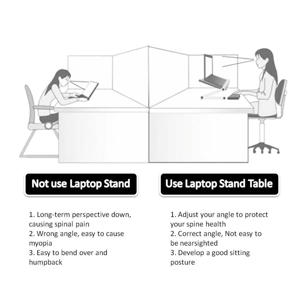 Foldable Laptop Stand Ergonomic Desk Tablet Holder for home & ofiice
